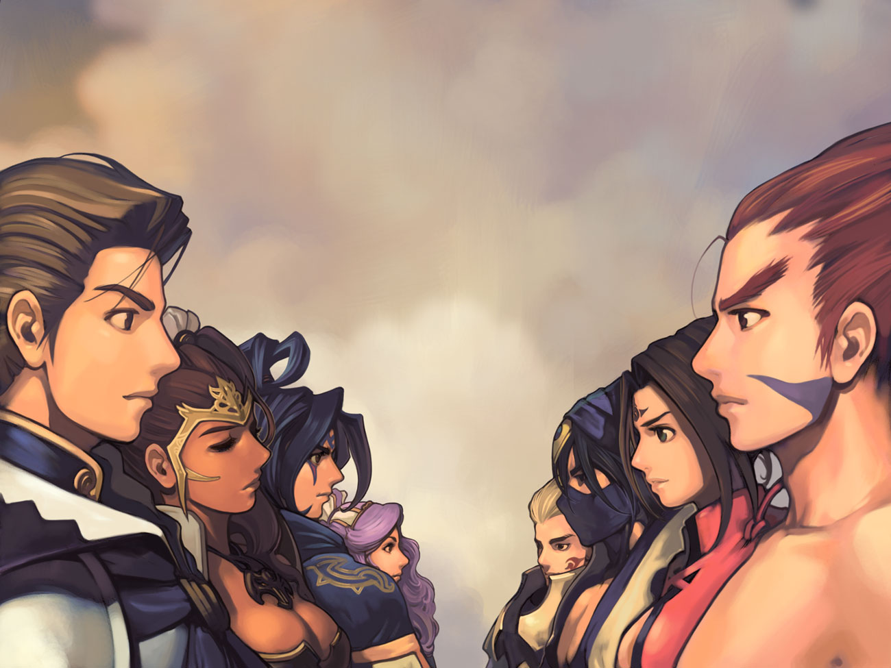 The original Morion and Tempskron heroes facing one another